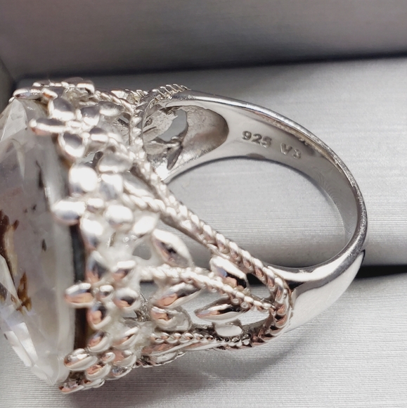 Silver Abalone Shell Ring - Picture 5 of 11